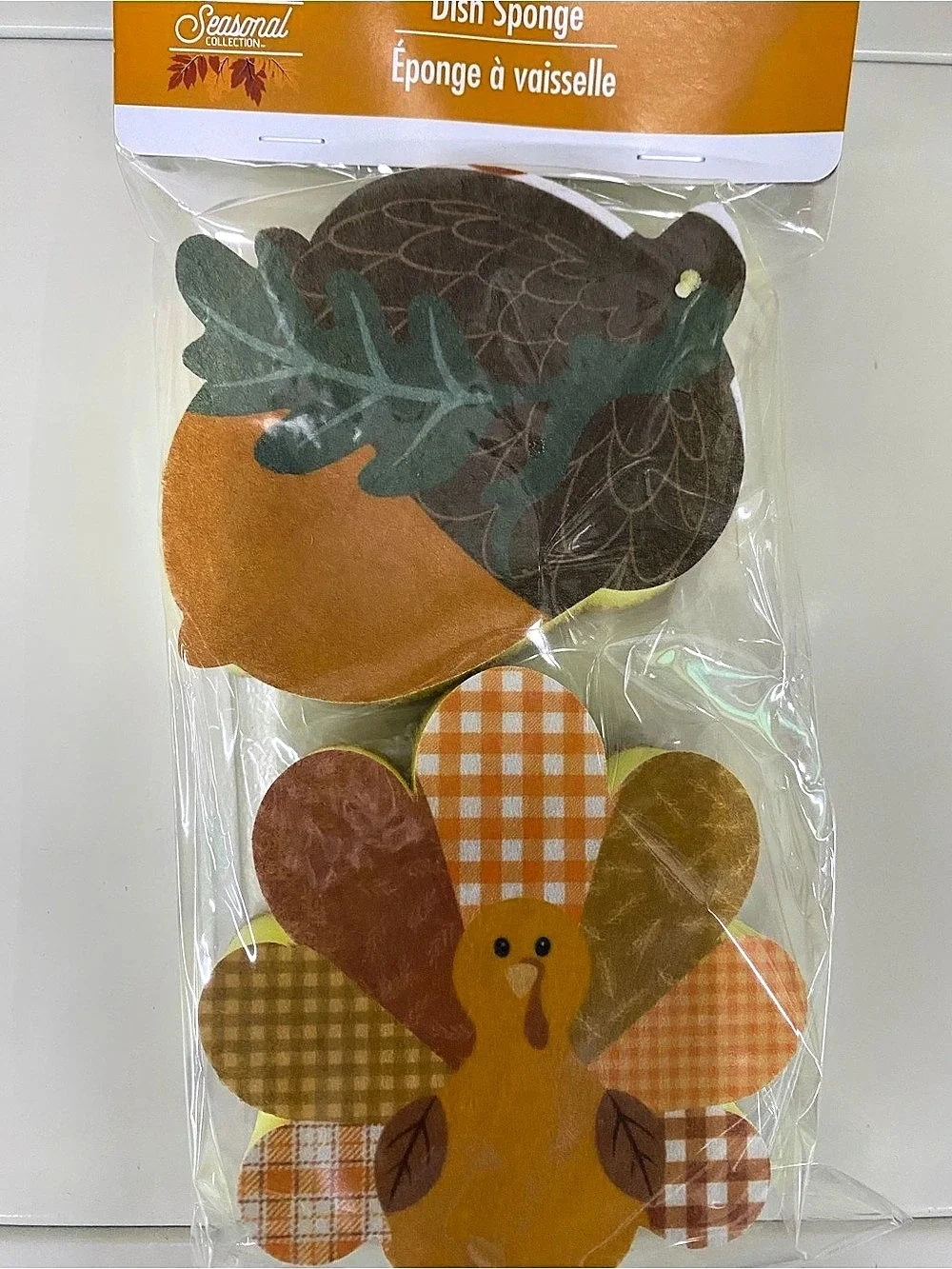 Seasonal Designs Seasonal Dish Sponges Orange & Brown NWT